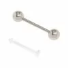 14G Steel Basic Tongue Barbell & Retainer 2 Pack 2 14G Steel Basic Tongue Barbell & Retainer 2 Pack -Hoodies And Sweaters Shop 10886936 hi
