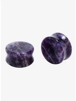 Stone Amethyst Plug 2 Pack