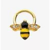 16G 5/16" Gold Plated Bee Hinged Segment Ring 1 16G 5/16" Gold Plated Bee Hinged Segment Ring -Hoodies And Sweaters Shop 14650203 hi