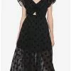 Black Planchette Tie-Front Midi Dress 1 Black Planchette Tie-Front Midi Dress -Hoodies And Sweaters Shop 14918091 hi