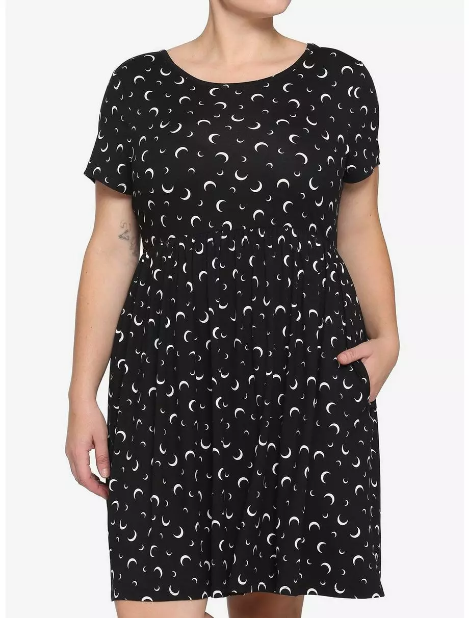 Crescent Moon Babydoll Dress Plus Size 3 Crescent Moon Babydoll Dress Plus Size