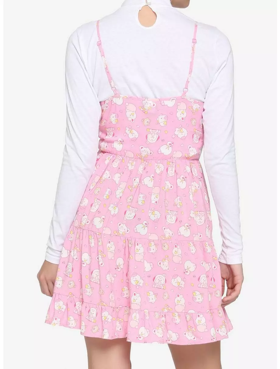 BT21 Jelly Candy Twofer Mock Neck Dress 5 BT21 Jelly Candy Twofer Mock Neck Dress - Image 3