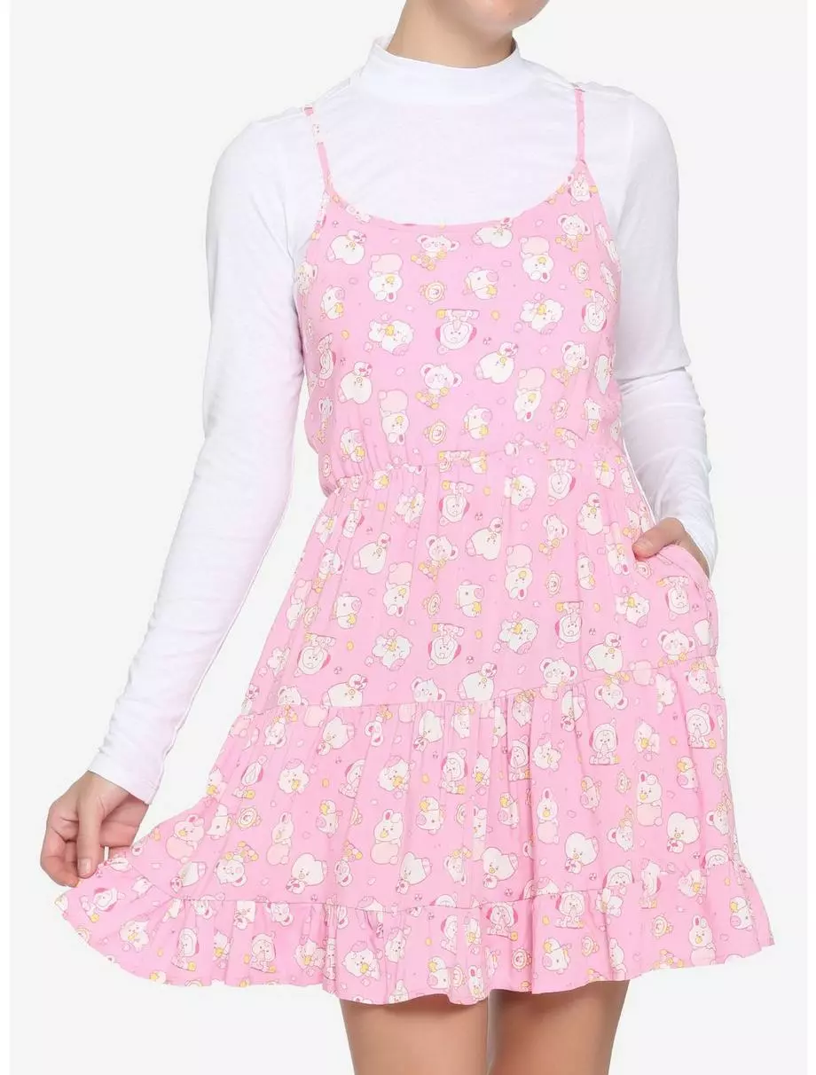 BT21 Jelly Candy Twofer Mock Neck Dress 3 BT21 Jelly Candy Twofer Mock Neck Dress