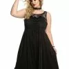 Black Lace-Up Sweetheart Sleeveless Dress Plus Size 2 Black Lace-Up Sweetheart Sleeveless Dress Plus Size -Hoodies And Sweaters Shop 16208777 hi