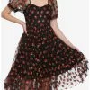 Strawberry Glitter Mesh Dress -Hoodies And Sweaters Shop 16350785 hi