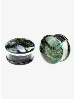 Glass Galaxy Swirl Plug 2 Pack