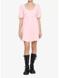 Pink Bow Babydoll Dress -Hoodies And Sweaters Shop 16635305 av2