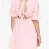 Pink Bow Babydoll Dress -Hoodies And Sweaters Shop 16635305 hi