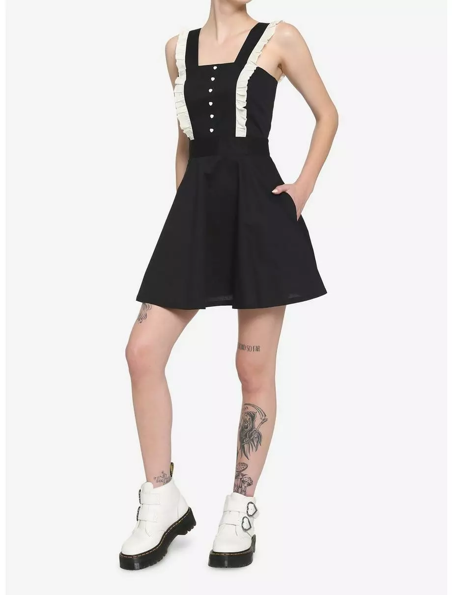 Black & White Ruffle Skirtall 4 Black & White Ruffle Skirtall - Image 2