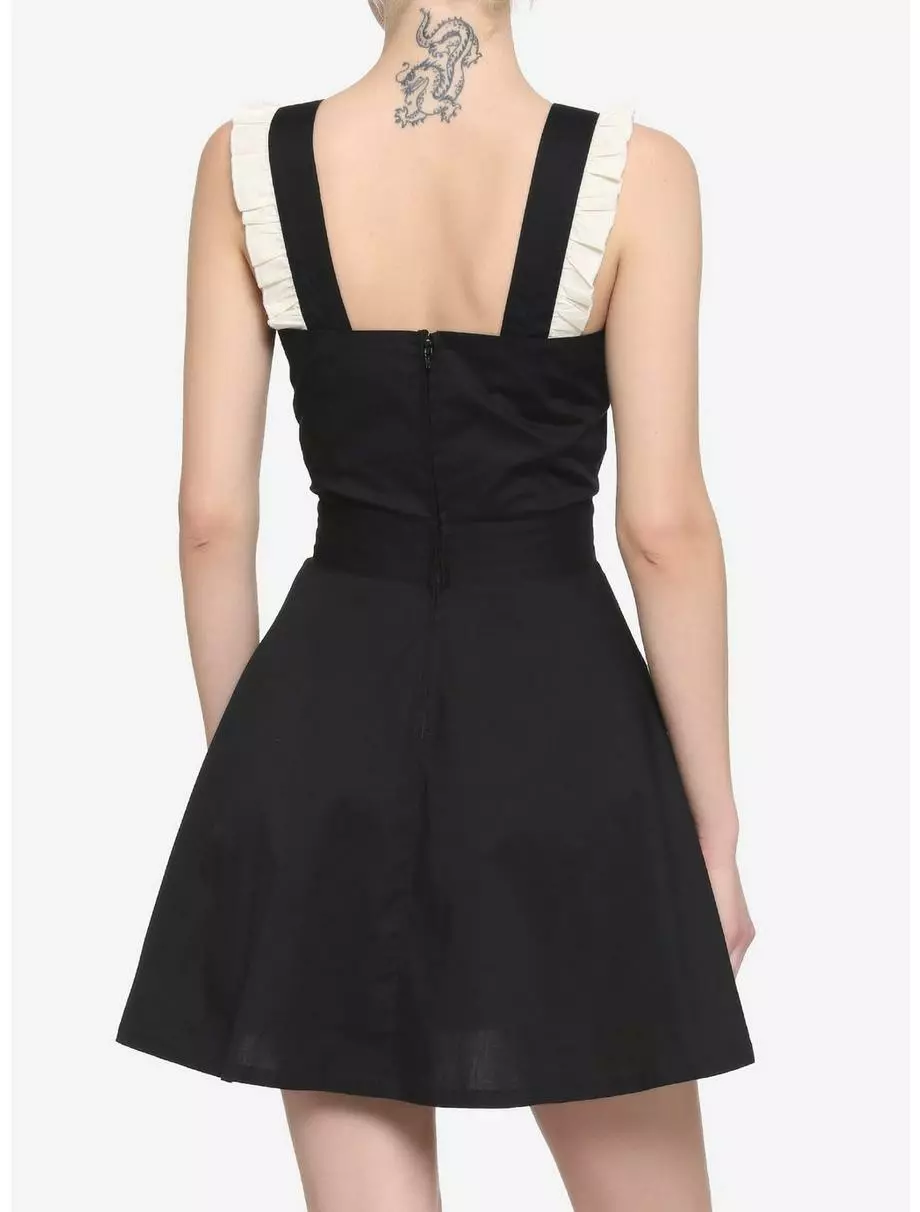 Black & White Ruffle Skirtall 5 Black & White Ruffle Skirtall - Image 3