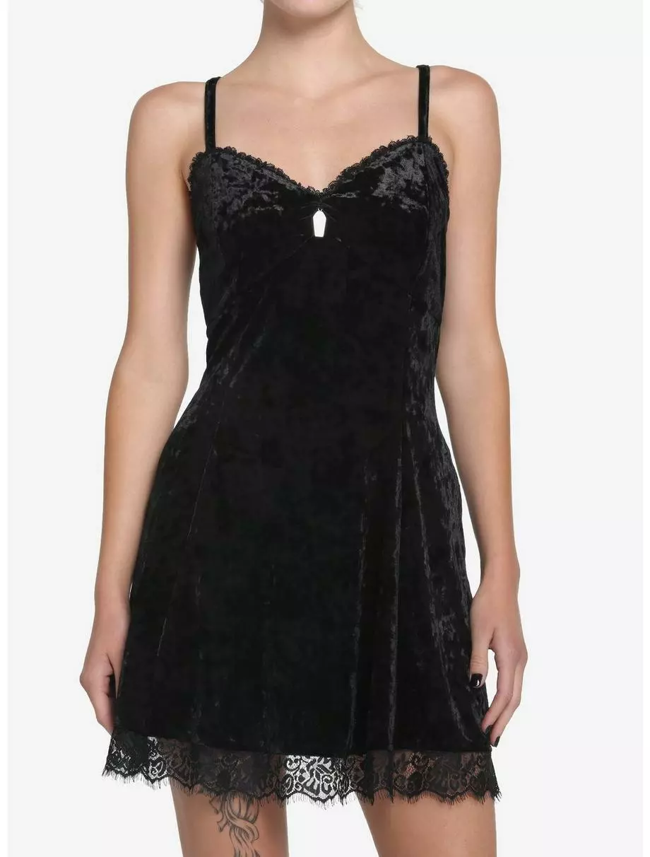 Black Velvet Slip Dress 3 Black Velvet Slip Dress