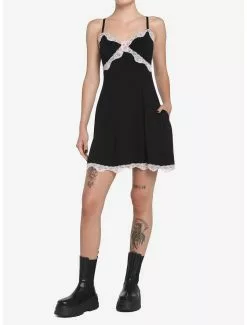 Pink Lace Trim Slip Dress 6 Pink Lace Trim Slip Dress -Hoodies And Sweaters Shop 17550694 av1