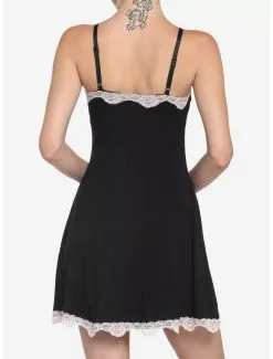 Pink Lace Trim Slip Dress 7 Pink Lace Trim Slip Dress -Hoodies And Sweaters Shop 17550694 av2