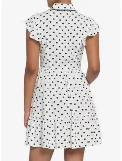 White & Black Heart Collar Dress 7 White & Black Heart Collar Dress -Hoodies And Sweaters Shop 17550779 av2