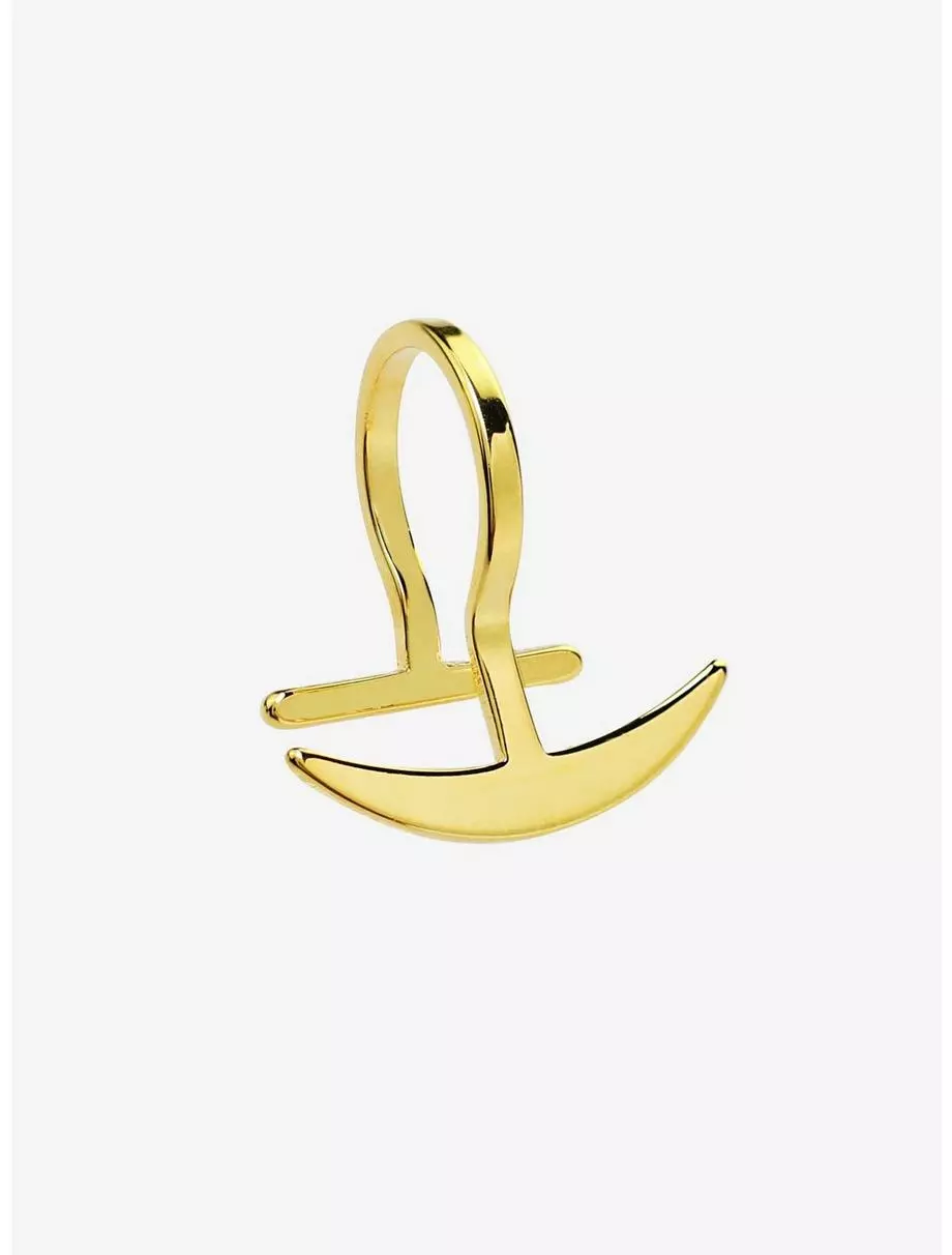 Steel Gold Faux Labret Cuff 2 Steel Gold Faux Labret Cuff