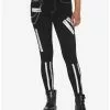 Black & White Zipper Super Skinny Jeans -Hoodies And Sweaters Shop 17721238 hi
