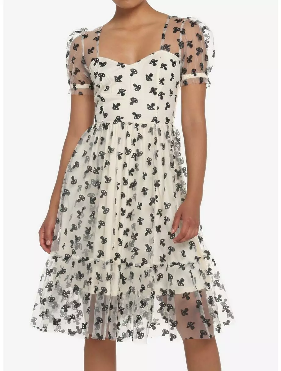 THORN&FABLE Mushroom Glitter Mesh Dress 3 THORN&FABLE Mushroom Glitter Mesh Dress