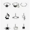 Steel Silver Black Moon & Stars Nose Stud & Hoop 9 Pack 1 Steel Silver Black Moon & Stars Nose Stud & Hoop 9 Pack -Hoodies And Sweaters Shop 18239510 hi