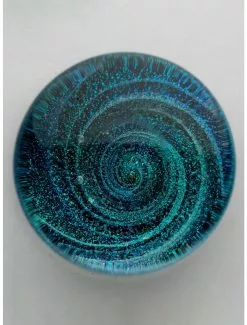 Glass Blue Swirl Galaxy Plug 2 Pack