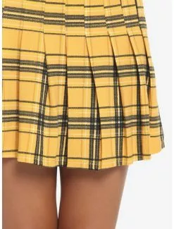 Yellow Plaid Twofer Skirtall 10 Yellow Plaid Twofer Skirtall -Hoodies And Sweaters Shop 18251827 av3