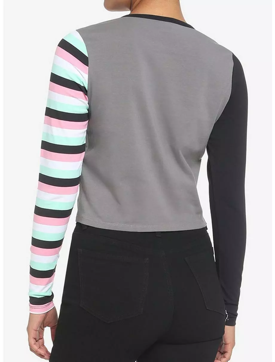 The Nightmare Before Christmas Oogie's Boys Contrast Girls Skimmer Long-Sleeve T-Shirt 5 The Nightmare Before Christmas Oogie's Boys Contrast Girls Skimmer Long-Sleeve T-Shirt - Image 3