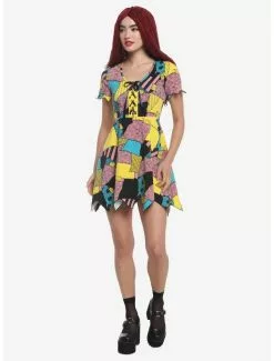 The Nightmare Before Christmas Sally Patchwork Jagged Dress 9 The Nightmare Before Christmas Sally Patchwork Jagged Dress -Hoodies And Sweaters Shop 18373933 av3