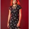 Universal Studios Halloween Horror Nights Characters Lace-Up Bodycon Dress 1 Universal Studios Halloween Horror Nights Characters Lace-Up Bodycon Dress -Hoodies And Sweaters Shop 18500411 hi