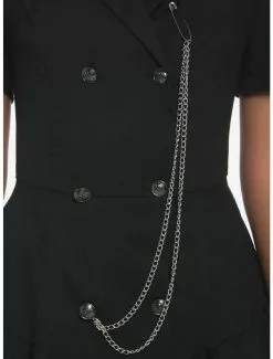 THORN&FABLE Hardware Chain Double-Breasted Blazer Dress 9 THORN&FABLE Hardware Chain Double-Breasted Blazer Dress -Hoodies And Sweaters Shop 18528882 av3