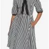 THORN&FABLE Black & White Stripe Bow Retro Dress 2 THORN&FABLE Black & White Stripe Bow Retro Dress -Hoodies And Sweaters Shop 18531881 hi