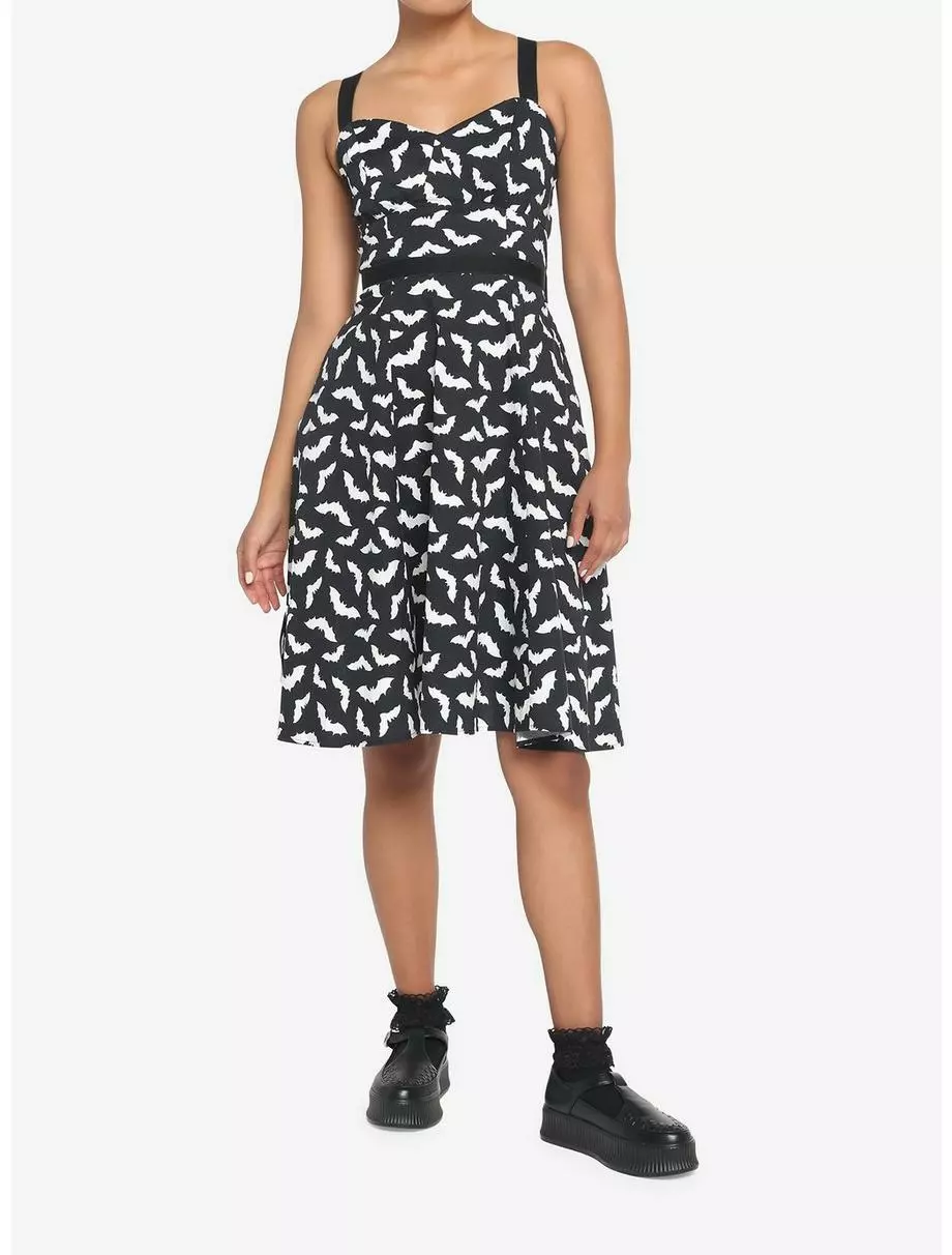 COSMICAURA Bats Retro Dress 4 COSMICAURA Bats Retro Dress - Image 2