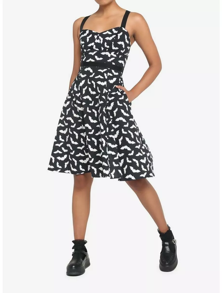 COSMICAURA Bats Retro Dress 8 COSMICAURA Bats Retro Dress - Image 6