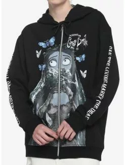 Corpse Bride Moths Girls Hoodie