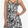 SOCIALCOLLISION Skeleton Anatomy Hardware Strappy Dress -Hoodies And Sweaters Shop 18815080 hi