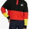 Disney Mickey Mouse Color-Block Girls Crop Long-Sleeve Polo Shirt -Hoodies And Sweaters Shop 18829285 hi