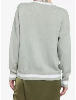 THORN&FABLE Mushroom Frog Varsity Girls Cardigan 7 THORN&FABLE Mushroom Frog Varsity Girls Cardigan -Hoodies And Sweaters Shop 18922029 av2