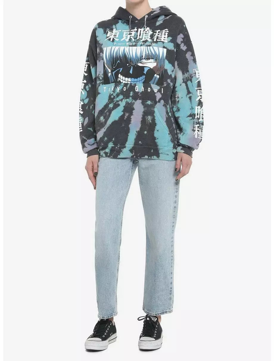 Tokyo Ghoul Tie-Dye Girls Hoodie 4 Tokyo Ghoul Tie-Dye Girls Hoodie - Image 2