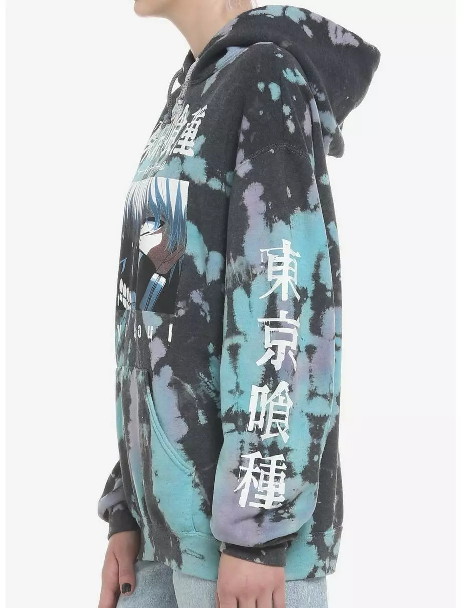 Tokyo Ghoul Tie-Dye Girls Hoodie 6 Tokyo Ghoul Tie-Dye Girls Hoodie - Image 4