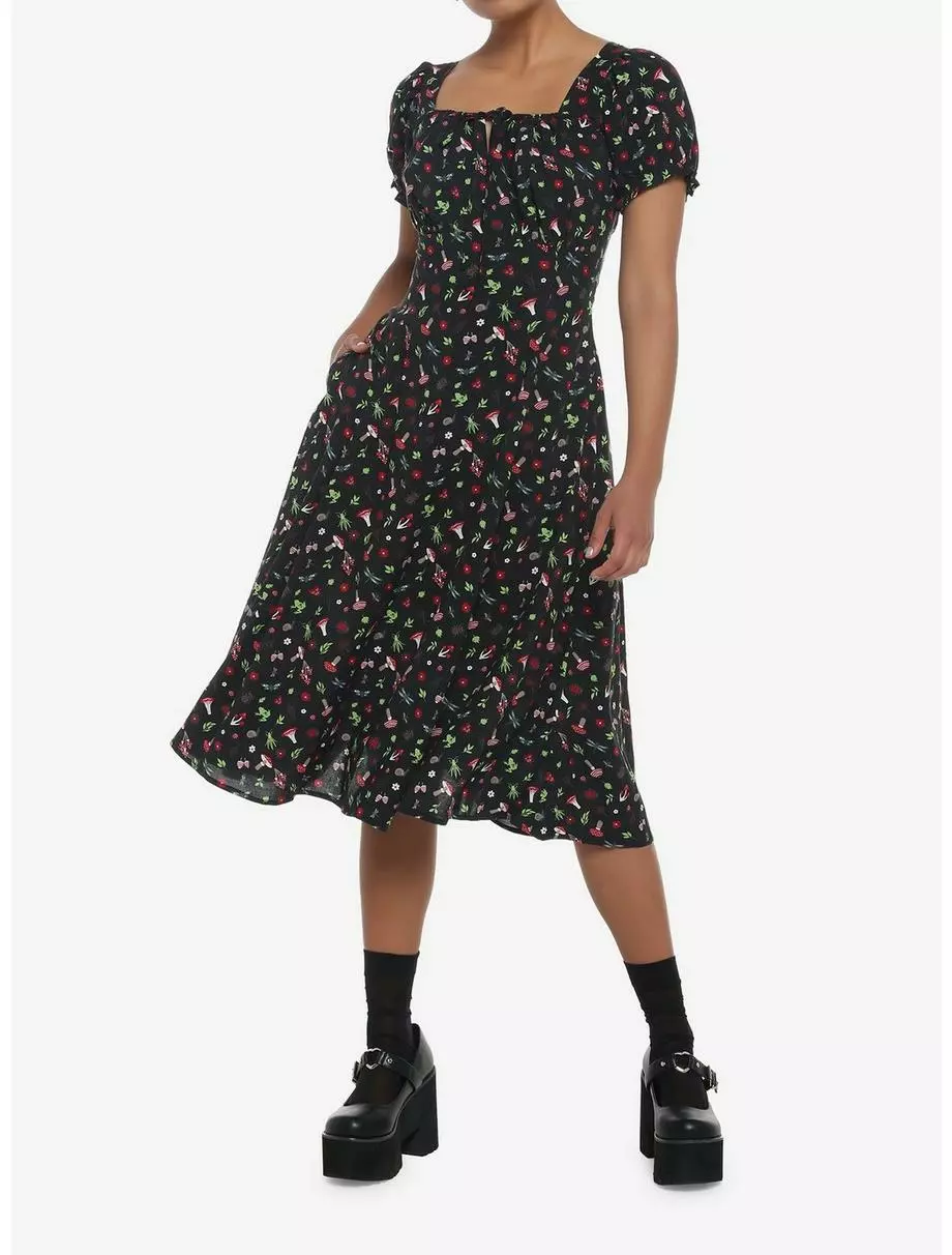 THORN&FABLE Cottage Critters Empire Midi Dress 4 THORN&FABLE Cottage Critters Empire Midi Dress - Image 2