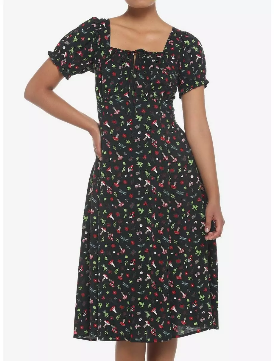 THORN&FABLE Cottage Critters Empire Midi Dress 3 THORN&FABLE Cottage Critters Empire Midi Dress
