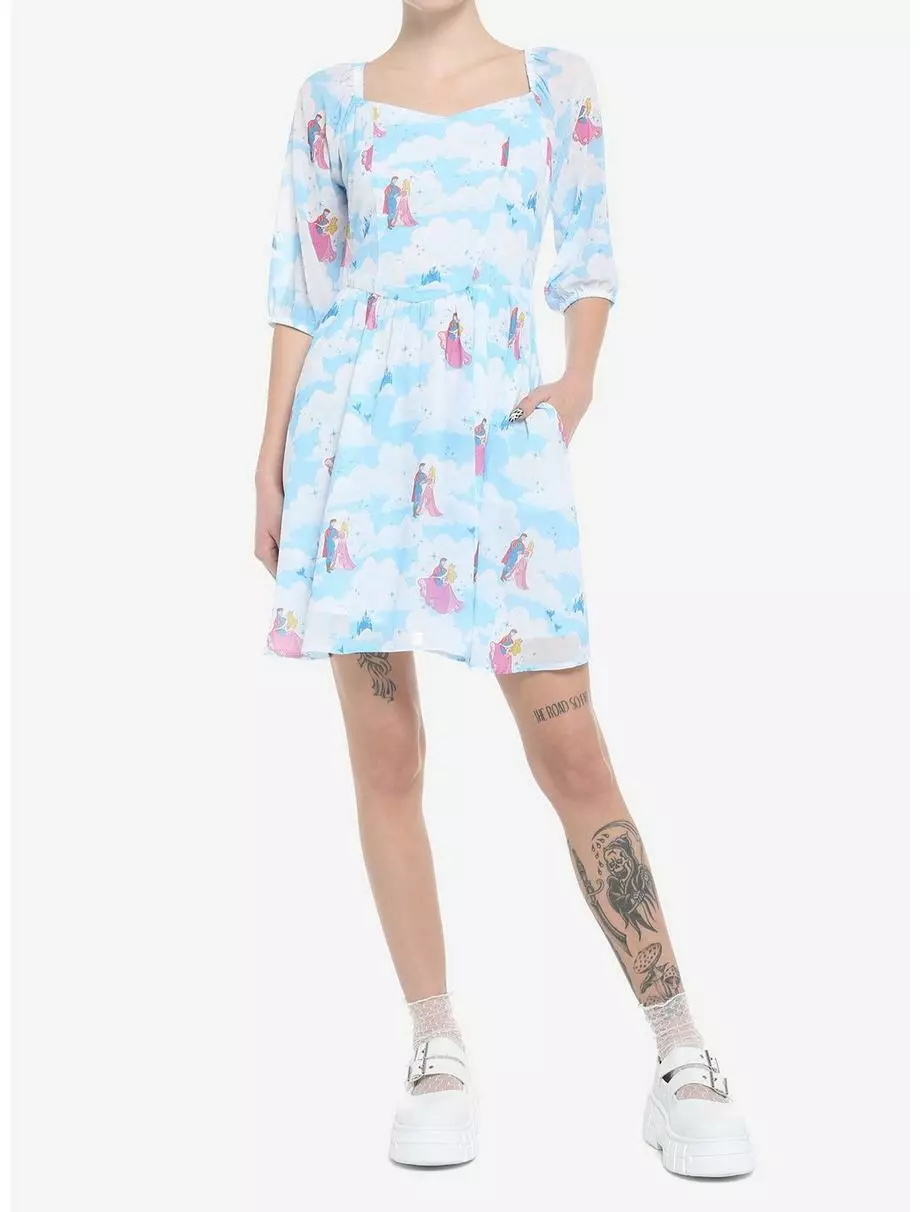 Disney Sleeping Beauty Clouds Long-Sleeve Dress 4 Disney Sleeping Beauty Clouds Long-Sleeve Dress - Image 2