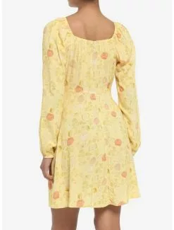 Disney Beauty And The Beast Floral Long-Sleeve Dress 7 Disney Beauty And The Beast Floral Long-Sleeve Dress -Hoodies And Sweaters Shop 19508155 av2