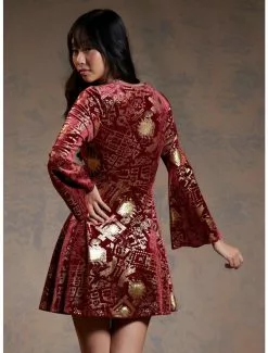 Harry Potter Marauder's Map Velvet Dress 7 Harry Potter Marauder's Map Velvet Dress -Hoodies And Sweaters Shop 19527220 av2