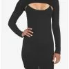 Black Twofer Mini Dress -Hoodies And Sweaters Shop 19541791 hi