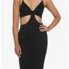 Black Cutout Rhinestone Strap Bodycon Dress 2 Black Cutout Rhinestone Strap Bodycon Dress -Hoodies And Sweaters Shop 19541838 hi