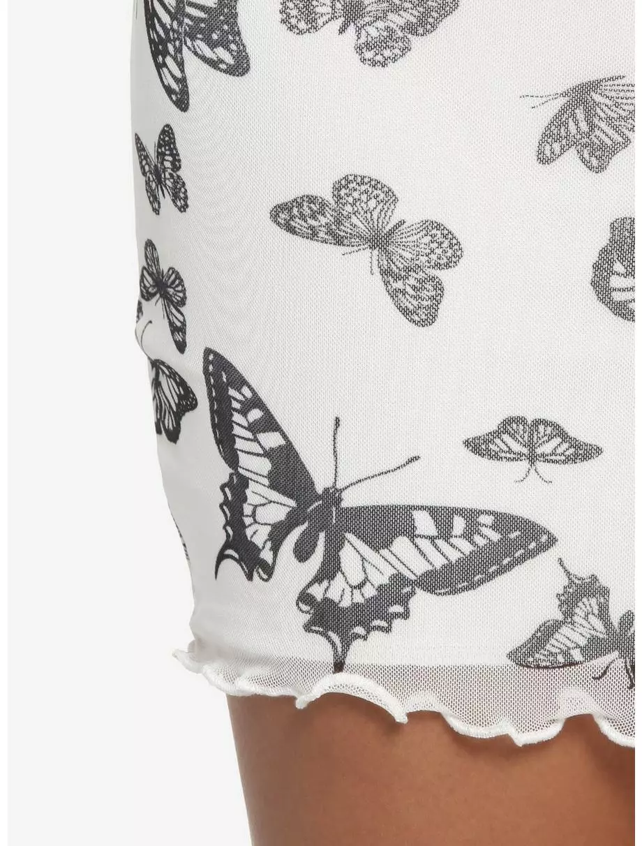 Butterfly Mesh Halter Mini Dress 7 Butterfly Mesh Halter Mini Dress - Image 5