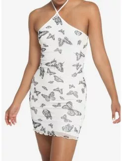 Butterfly Mesh Halter Mini Dress 13 Butterfly Mesh Halter Mini Dress -Hoodies And Sweaters Shop 19570618 av5