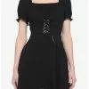 Black Puff Sleeve Corset Dress 1 Black Puff Sleeve Corset Dress -Hoodies And Sweaters Shop 19688648 hi