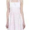 SWEETSOCIETY Pink Gingham Halter Mini Dress 1 SWEETSOCIETY Pink Gingham Halter Mini Dress -Hoodies And Sweaters Shop 19714170 hi