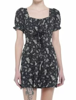 THORN&FABLE Ravens & Quills Babydoll Dress