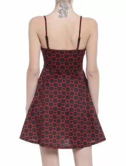 SOCIALCOLLISION Hearts Checkered Strappy Mini Dress 7 SOCIALCOLLISION Hearts Checkered Strappy Mini Dress -Hoodies And Sweaters Shop 19723241 av2